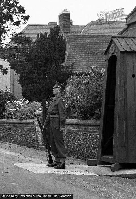 Photo of Caterham, Sentry Duty, The Barracks 1951