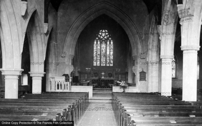 Photo of Caterham, St Mary's Church Interior 1895