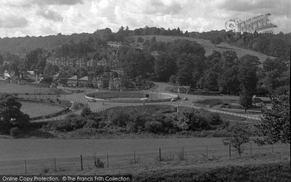 Photo of Caterham, View Near Wapses Roundabout 1954