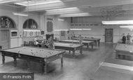 Catterick, the Games Room, Sandes Soldiers Home c1955