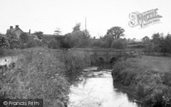 The River And Bridge c.1950, Caunsall
