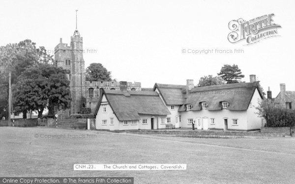 Photo of Cavendish, The Church And Cottages c.1965