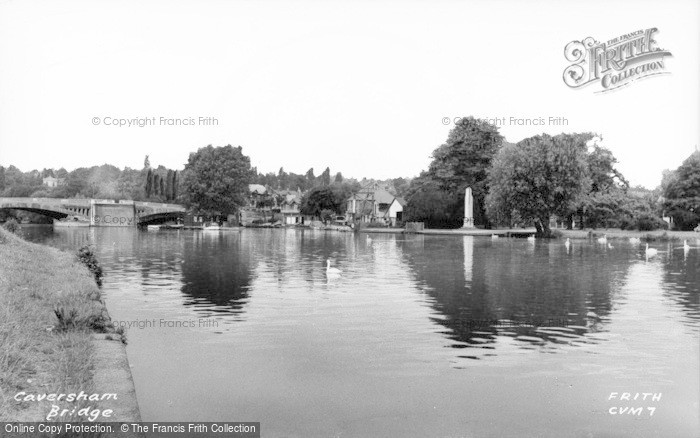 Photo of Caversham, Bridge And River Thames c.1955