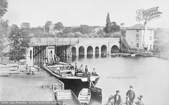 Photo of Caversham, Caversham Bridge c.1865