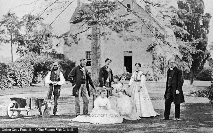 Photo of Caversham, The Priory Garden c.1860
