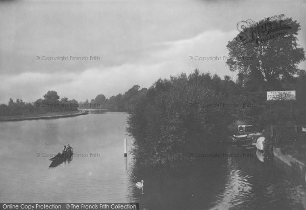 Photo of Caversham, View From Bridge 1923