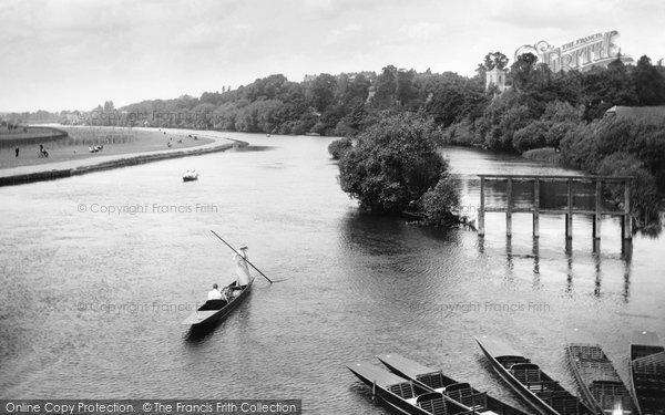 Photo of Caversham, View From Caversham Bridge 1908