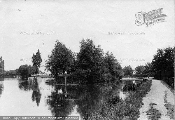 Photo of Caversham, View Near Lock 1890