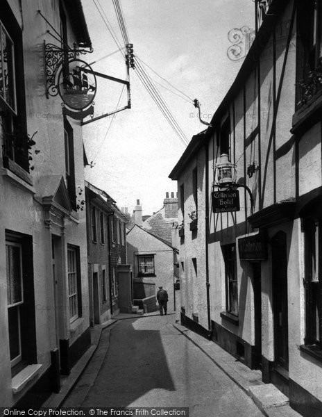 Photo of Cawsand, Criterion Hotel And Old Ship Inn 1955