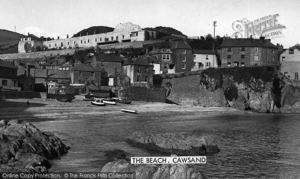 Photo of Cawsand, The Beach c.1955