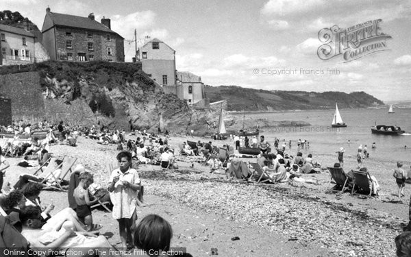 Photo of Cawsand, The Beach c.1955