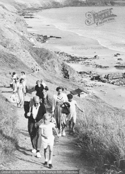 Photo of Cawsand, Whitesands Bay, Climbing The Path c.1955