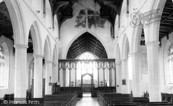 Church Of St Agnes, Interior c.1955, Cawston