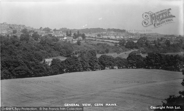 Photo of Cefn Mawr, General View c.1953