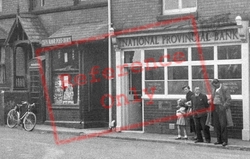 Cefn Mawr, Post Office And National Provincial Bank c.1955, Cefn-Mawr