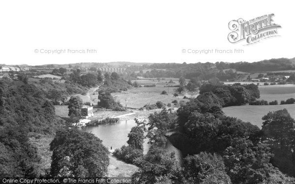 Photo of Cefn Mawr, The River Dee From Aqueduct c.1952