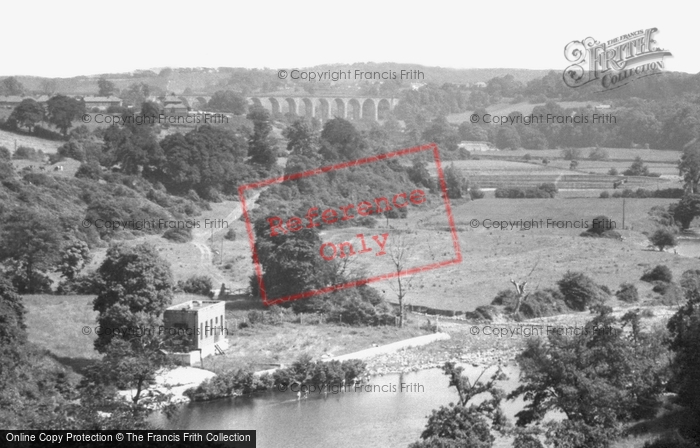 Photo of Cefn Mawr, The River Dee From Aqueduct c.1952