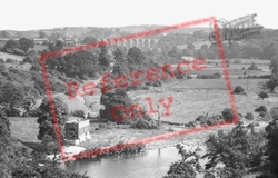 Cefn Mawr, The River Dee From Aqueduct c.1952, Cefn-Mawr