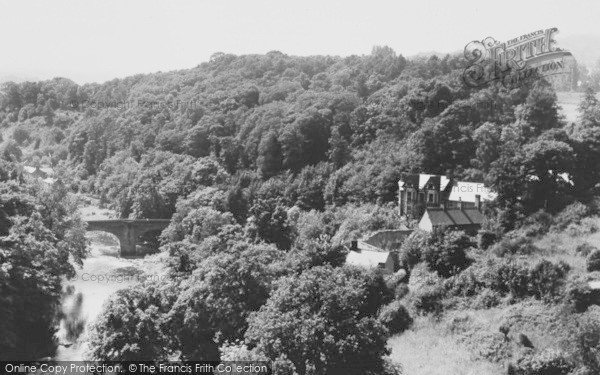 Photo of Cefn Mawr, The River Dee With Roman Bridge c.1952