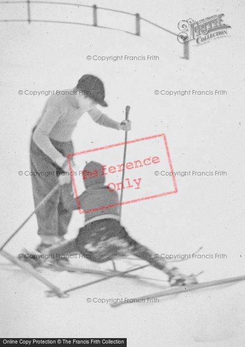 Photo of Celerina, Learning To Ski c.1937