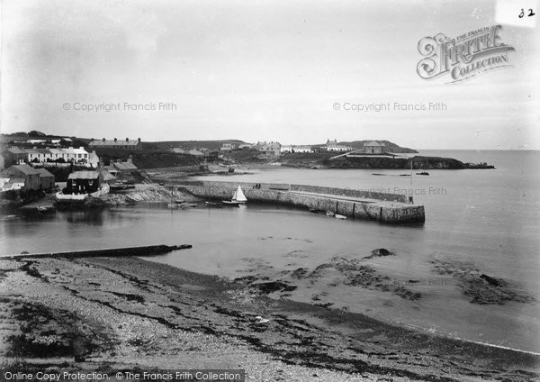 Photo of Cemaes Bay, Breakwater And Penryhn Point c.1900