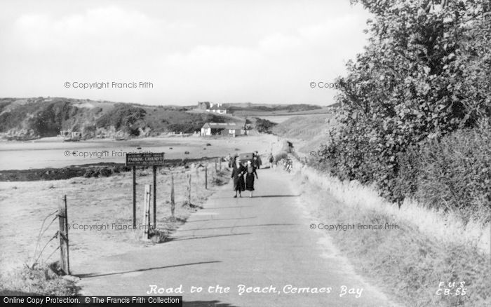 Photo of Cemaes Bay, Road To The Beach c.1935