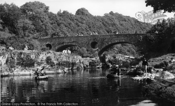 Photo of Cenarth, Coracle Fishing c.1955