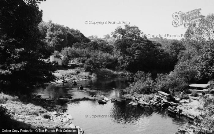 Photo of Cenarth, Coracle Fishing c.1960