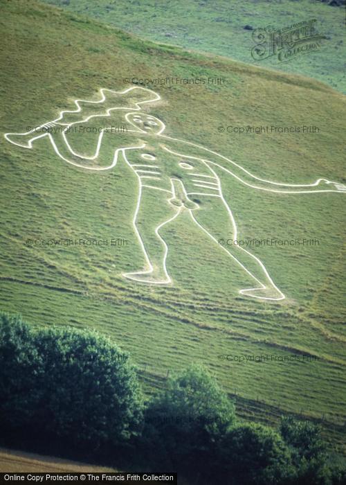 Photo of Cerne Abbas, Cerne Abbas Giant Chalk Figure c.1995