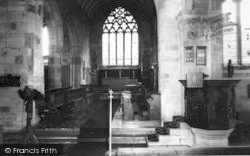 St Cassian's Church Interior c.1965, Chaddesley Corbett