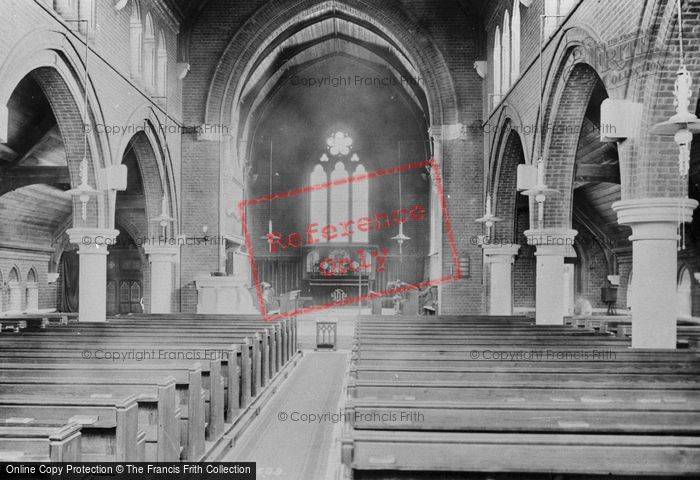 Photo of Chadwell Heath, St Chad's Church Interior 1908