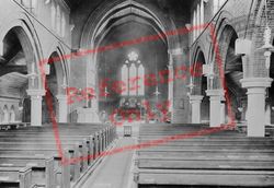St Chad's Church Interior 1908, Chadwell Heath