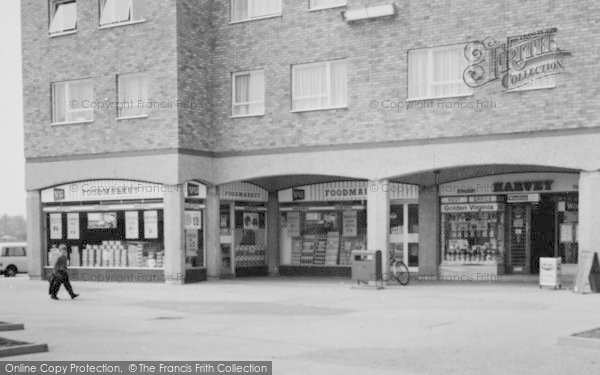 Photo of Chadwell St Mary, Defoe Parade Shops c.1965