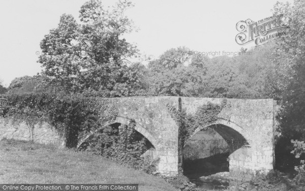 Photo of Chagford, Bridge, River Teign c.1955