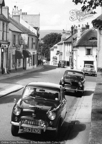 Photo of Chagford, Cars In The Square c.1960