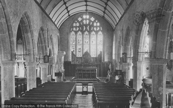 Chagford, Church Interior 1907