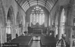 Church Interior 1907, Chagford