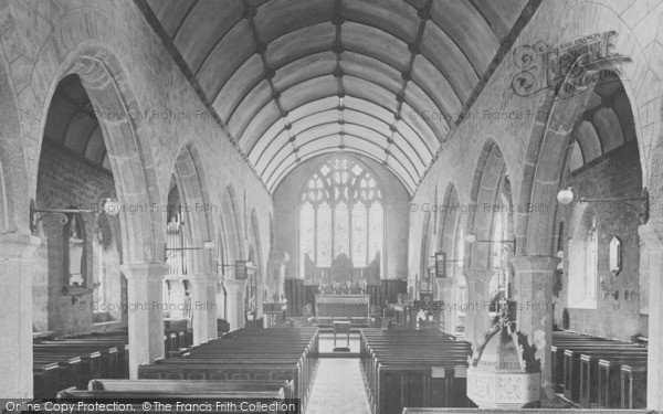 Photo of Chagford, Church Interior 1922