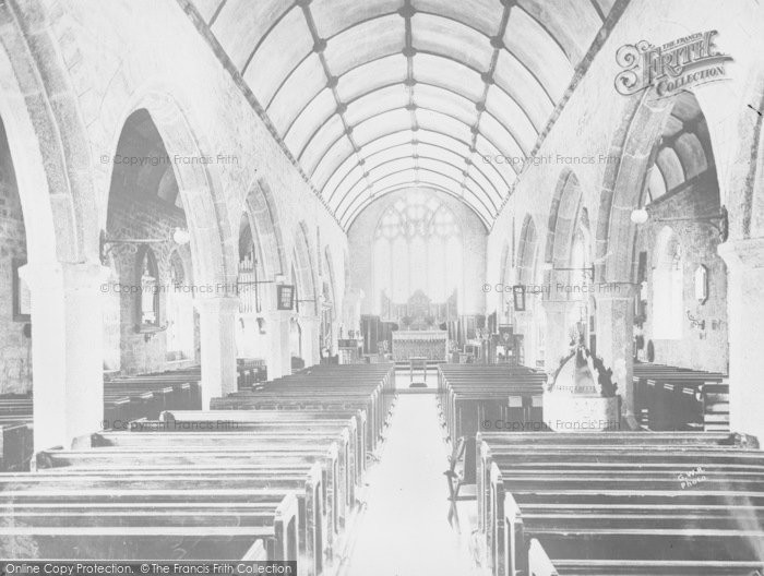 Photo of Chagford, Church Interior c.1930
