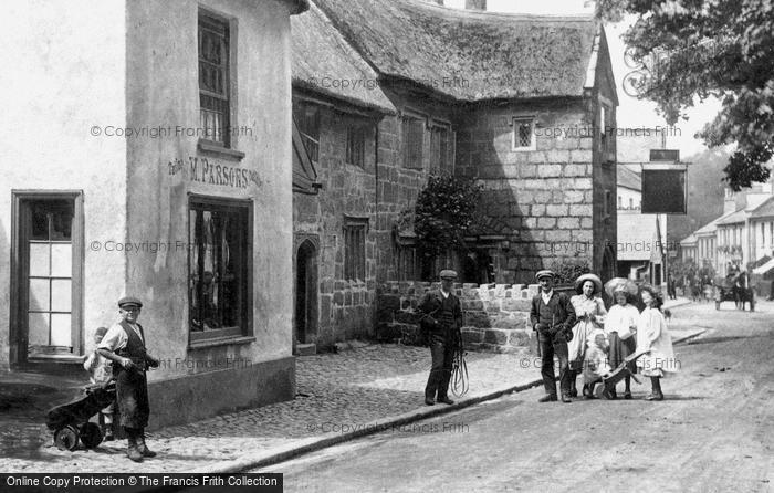 Photo of Chagford, Old Three Crowns Inn, High Street 1906