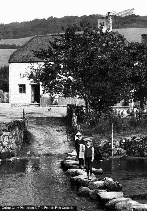Photo of Chagford, Rushford Mill, The Stepping Stones 1907