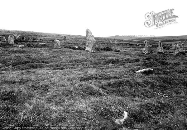 Photo of Chagford, Scor Hill, Sacred Circle Showing Kestor 1924