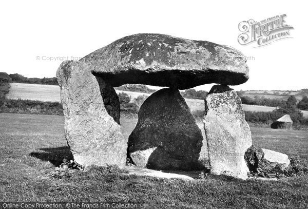 Photo of Chagford, Spinster's Rock c.1871