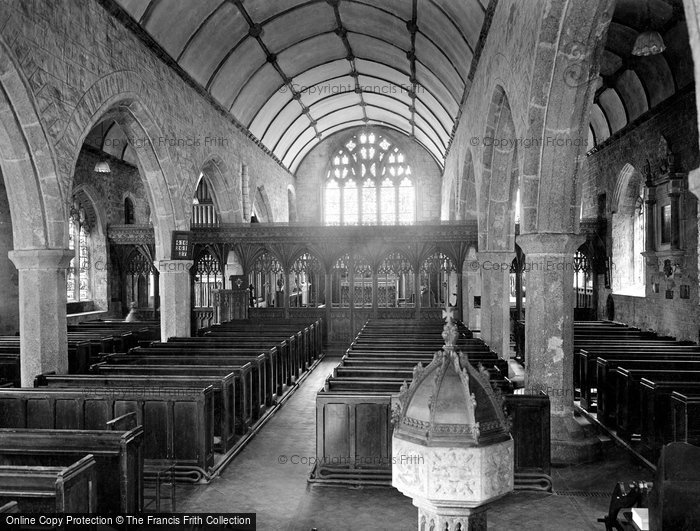 Photo of Chagford, St Michael's Church Interior 1931