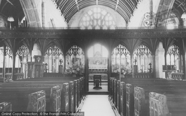 Chagford, St Michael's Church Interior c.1960