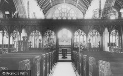 St Michael's Church Interior c.1960, Chagford