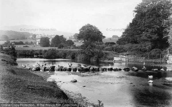 Photo of Chagford, Stepping Stones From Rushford Mill 1907