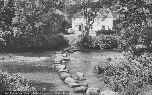 Photo of Chagford, The Stepping Stones c.1960