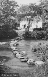 The Stepping Stones c.1960, Chagford