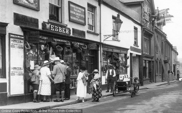 Photo of Chagford, Webber's, Mill Street 1922